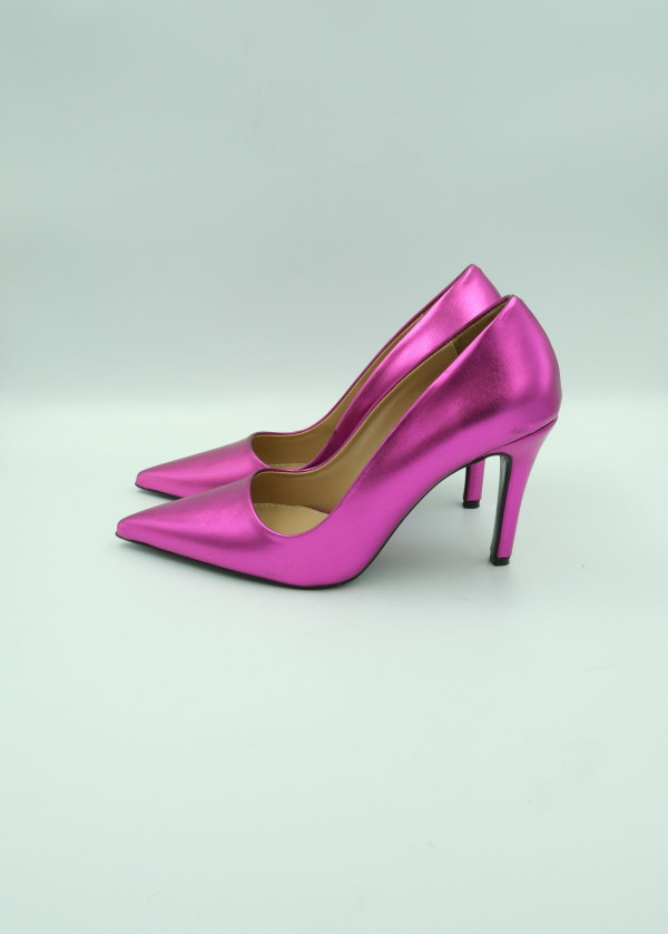 Fuşya Metalik Stiletto